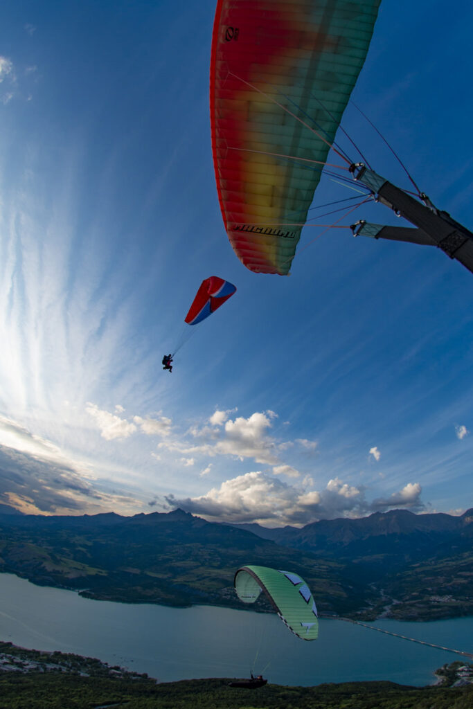 parapente au lac de come
