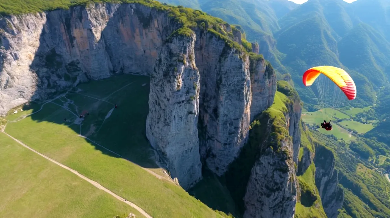 Des âmes adventueuses se lancent à partir d'un sommet de colline, des parapente qui montent au milieu de falaises imposantes, des paysages naturels sereins enveloppés de couleurs vives, des pilotes audacieux qui naviguent des courants thermiques, des vues imprenables d'en haut, le frisson de la première expérience de vol
