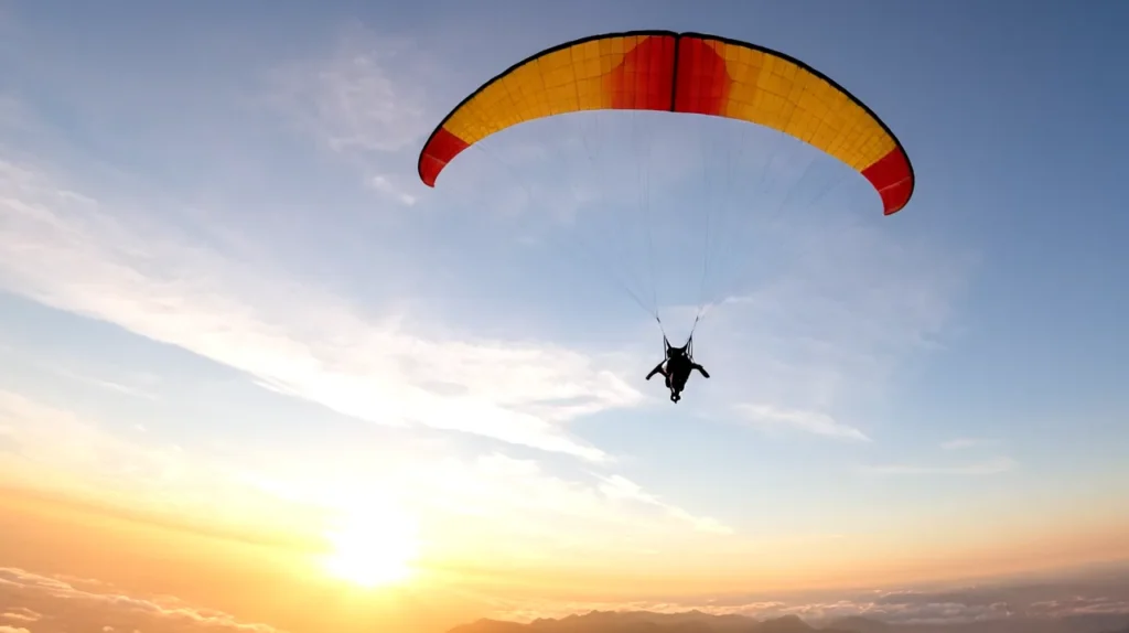 parachute en plein air